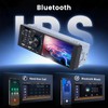 Single Din Car Stereo with CarPlay Android Auto, Touch Screen