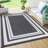 GlowSol Outdoor Rug 9x12 Waterproof Outdoor Plastic Straw Rug, Lightweight