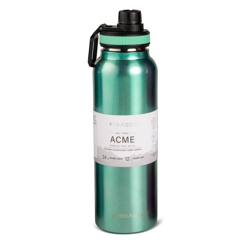 Hydragear Acme Double-Wall Stainless Steel Insulated Bottle with Easy Cary