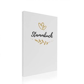 Hochzeitideal Family register DIN A4 'Fiore' linen (white)