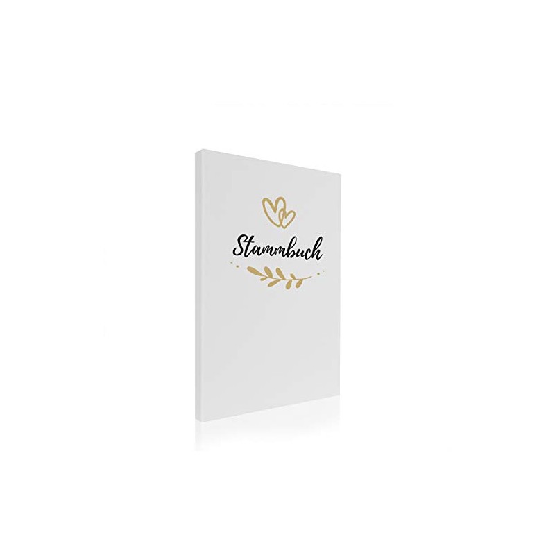 Hochzeitideal Family register DIN A4 'Fiore' linen (white)