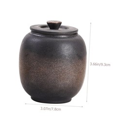 STOBOK Tea Matcha Loose Leaf Tea Tins Cookie Jars with Lids Decoration Storage Containers Kitchen Vacuum Coffee Canister Vacuum Sealer Containers Bulk Pasta Tea Tin Can Ceramics