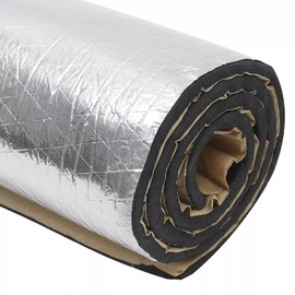 AQD 36.16 Sqft Car Sound Deadener Deadening Mat,Closed Cell Foam Material with Aluminum Foil,for Auto Door,Roof and Body Sound Insulation 200mil