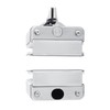 Stainless Steel 10~12mm Glass Door Lock Rotary Knob Open/Close Home