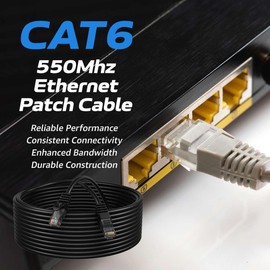 Cables Direct Online Snagless - Cable de red Ethernet Cat6, color negro