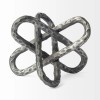 Homeroots Silver Metal Chain Link Sculpture