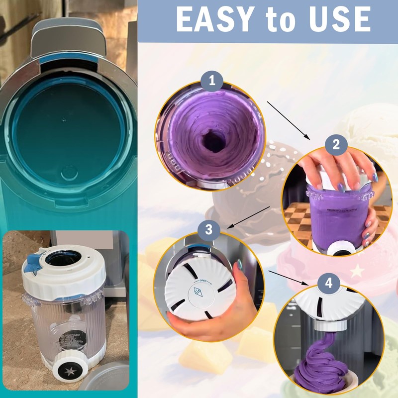 STFALI Lid for Ninja Swirl Creami Container, Accessories for Nc700