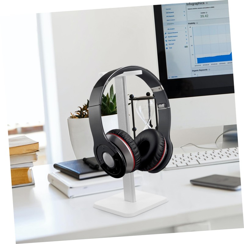 Kisangel Gaming Headphone Holder Sturdy Desktop Stand for Headsets Sleek