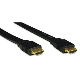 Tripp Lite High Speed HDMI Flat Cable, High-Definition Video 4K x 2K, Digital Video with Audio (M/M), Black, 6-ft. (P568-006-FL)