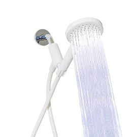 Sproos - Handheld Shower Head, High Pressure, 3 Spray Functions Plus Pause, Extra Long 70 Inch Hose - Eco-friendly Materials - Easy DIY Installation - High Pressure Performance - White