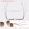 OPTOFENDY Reader Sunglasses for Women, TR90 Round Full Lens Outdoor