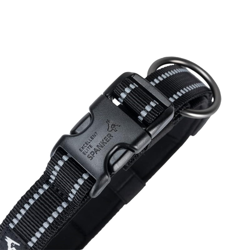 EXCELLENT ELITE SPANKER Reflective Dog Collar with Safety Clasp, Adjustable