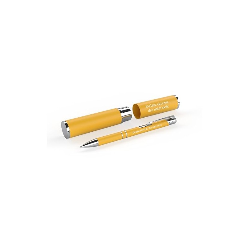 Ballpoint Pen in Case - Du bist ein Gott, der