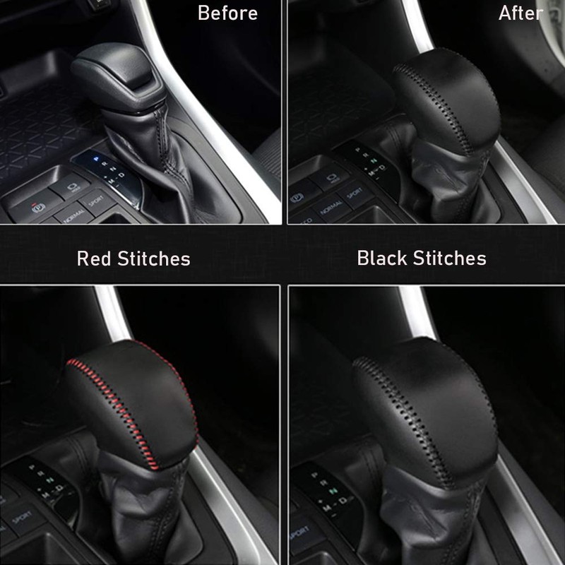 XITER for Genuine Leather Gear Shift Knob Cover Car Protect