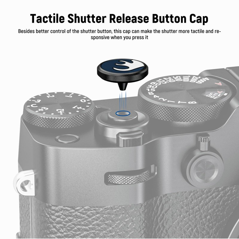 NEEWER Hot Shoe Cover and Shutter Button Cap Compatible X100V
