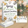 Guessing Animal Crackers Baby Shower Party Game Cards, Woodland Forest