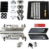 YTS Motor Saddlebag Latch Hardware Kit Saddlebag Hinge Set for