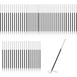 DHWEKU Pack of 60 Ballpoint Pen Refills Black, Retractable Pen Refills 0.7 mm Line Width, Ballpoint Pen Refills Black 107 mm Length, Plastic Ballpoint Pen Refills