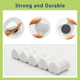 PYJLBX Fridge Magnets Strong Magnet Small Magnets, 30 Pcs Whiteboard Magnets Heavy Duty, Mini Magnets Fridge Magnets for Adults, Cute Magnets for Whiteboard Fridge Crafts Notice Board (White, Heart)