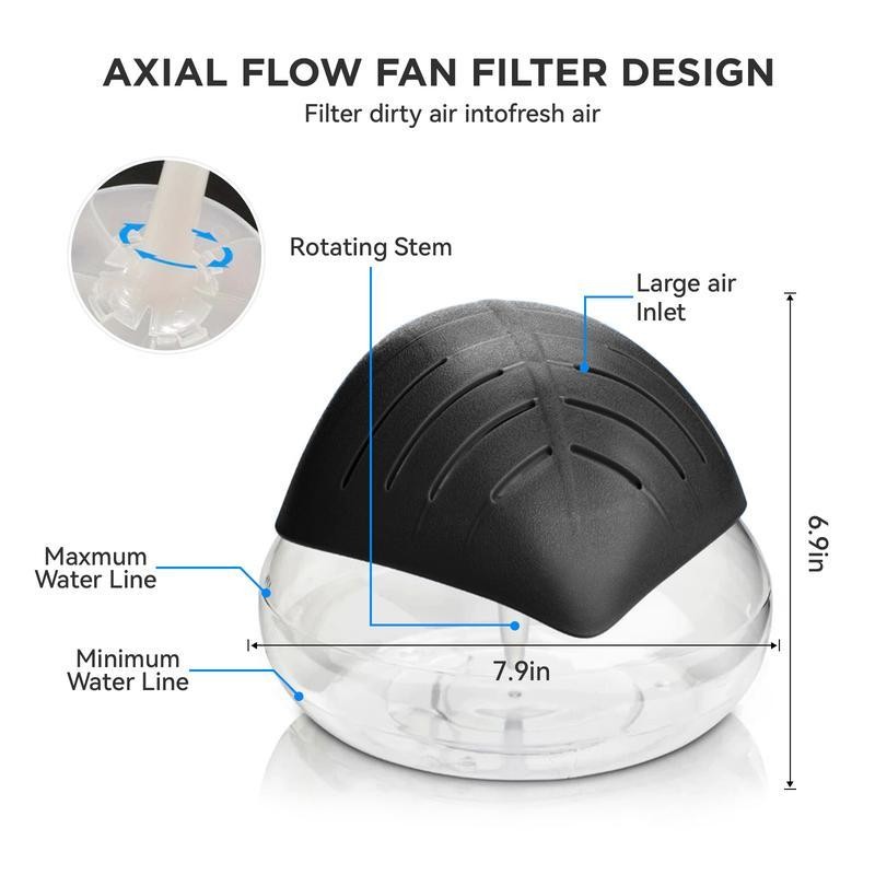 Air Purifier, Water Filter Air Cleaner for Home and Office,