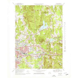 Ludlow MA topo map, 1:25000 Scale, 7.5 X 7.5 Minute, Historical, 1969, Updated 1978, 26.9 x 22 in - Polypropylene