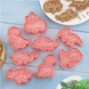 Dino Cookie Cutter, 8 Pieces Dinosaur Cookie Cutters, Plastic, Dinosaur