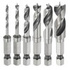 sourcing map 6pcs Brad Point Drill Bits 3/32" - 3/8"
