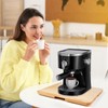 360° Appliance Sliding Tray for Coffee Maker, Bamboo Rolling Tray