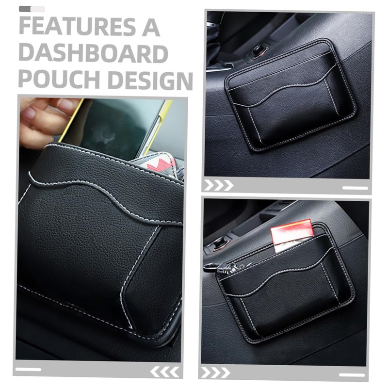 Alipis Car Console Organizer Bag Dashboard Pouch Design for Easy