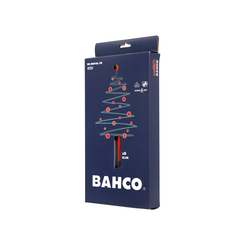 BAHCO Ergo Screwdriver Set Slim Xmas