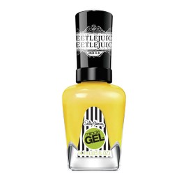 Sally Hansen Miracle Gel™, Beetlejuice Hello my Name is Bob​​, Long Lasting, Gel-Like Formula, No UV Lamp Needed, Yellow Nail Polish