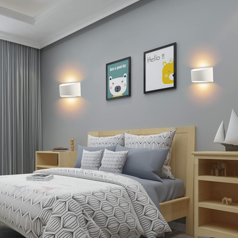 Lightess Modern LED Wall Sconce Light Dimmable 12W Up Down