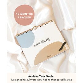 Lamare Habit Tracker Calendar – Premium Daily Habit Tracker Journal and Goal Board, Workout Motivation & Productivity Tool