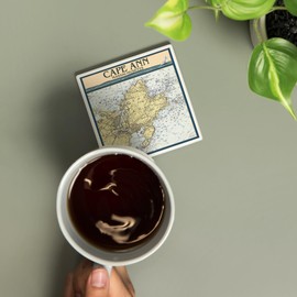 Cape Ann, Massachusetts, Nautical Chart (Absorbent Ceramic Coaster, Single, Cork Back, Kitchen Table Decor)