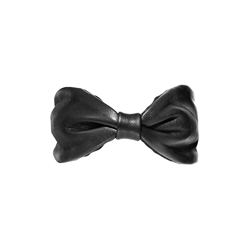 L. Erickson Leather Top Knot Headband, Black