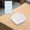 Travel Pill Organizer 6 Compartments Portable Pill Case with Double