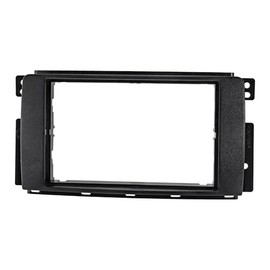 tomzz Audio 2451-037 Double DIN Radio Faceplate Compatible with Smart Fortwo 451 ForFour 454 Black