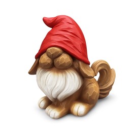 Dog Gnome Figurine for Coffee Bar Decor, Rustic Coffee Table Decorations, Gnome Gifts for Women, Farmhouse Kitchen Shelf Decor, Tiered Tray Collectible Ornament