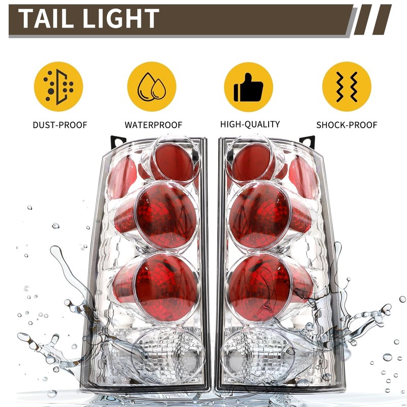 MiKaFex Tail Light Halogen Compatible With 2003-2023 Chevy Express GMC
