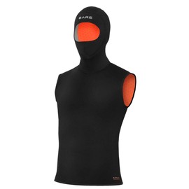 BARE 7/3MM Men's Ultrawarmth Hooded Vest: Wear Inside or Outside Your Wetsuit, Black ML