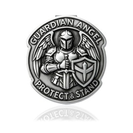 1 Pack Guardian Angel Visor Clip, 3D Armored Angel Car Visor Clip