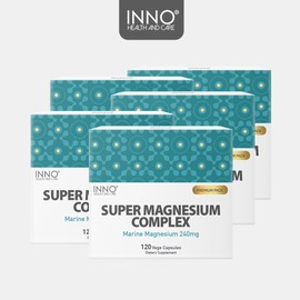 InnoHealth&amp;Care Premium Seaweed Magnesium Enzogenol Complex 120 Veggie Capsules, 5 cans, 120, 5 / 이노헬스앤케어 프리미엄 해조 마그네슘 엔조제놀 컴플렉스 120 베지캡슐 5통, 120개, 5개