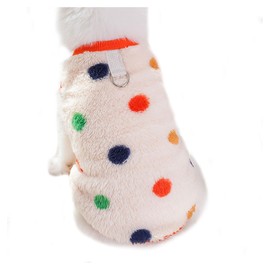 Fukufuku Soft Dog Clothes, Winter, Dog Clothes, Small and Medium Dogs, Pet Clothes, D-ring Included, Dog Wear, Warm, Fleece, Dog Clothes, Cat Clothes, T-shirt, Spring, Autumn, Winter, Outings, Walks,