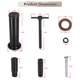 johntruck Dual Clutch Transmission Input Seal Remover & Installer Tool Kit for Ford DPS6 DCT (5PCS)