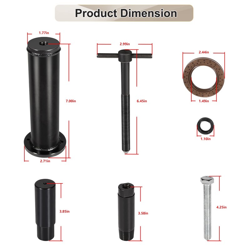 johntruck Dual Clutch Transmission Input Seal Remover & Installer Tool