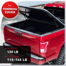 Vepagoo 25 inch 130Lb/579N Gas Struts Shock Spring Lift Support 4557 for Tonneau Cover Heavy Duty Truck Cover RV Bed Travel Trailer Cabinet Gas Strut Spring, 2pcs (1 Pair)