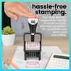 ExcelMark Heavy Duty Self-Inking Date Stamp (Red, Posted)