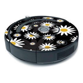 MightySkins Skin for iRobot Roomba 675 Minimal Coverage - Daisies | Protective, Durable, and Unique Vinyl Decal wrap Cover | Easy to Apply, Remove, and Change Styles | Made in The USA