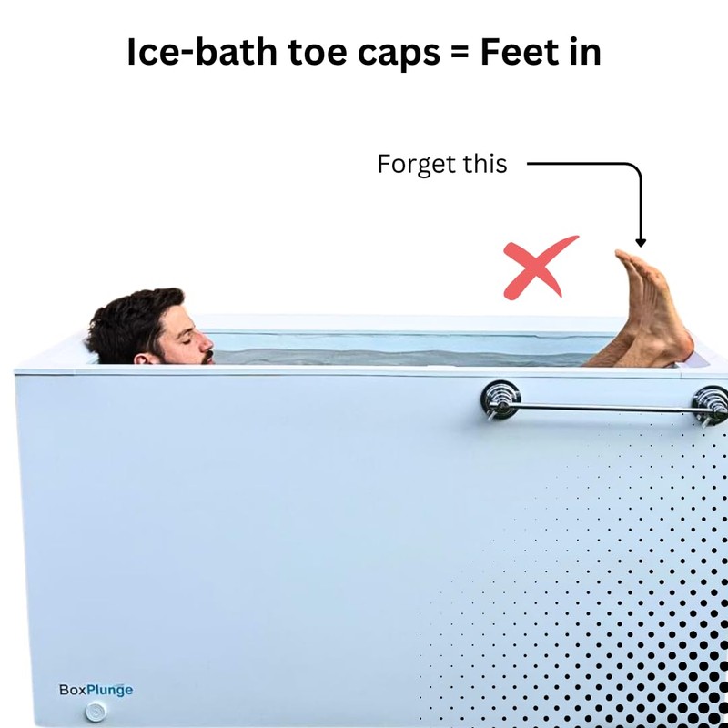 Ice Bath Toe Covers, Cold Water Immersion Protection, (Medium (Fits