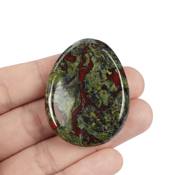 Artistone Dragon Blood Stone Crystal Thumb Stone Worry Stones Hand